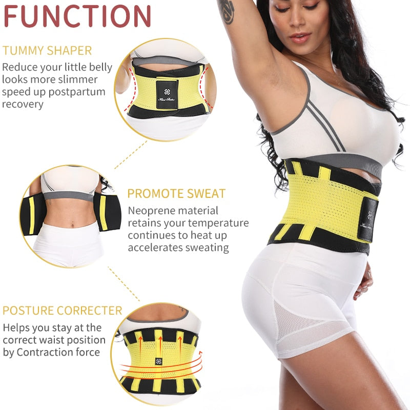 Cheap Women Waist Trainer Corset Tummy Control Body Shaper Belly Band Sweat  Girdle Workout Shapewear Slimming Trimmer Belt Fat Burner