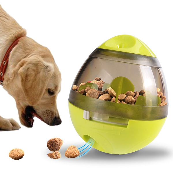 Pet Food Dispenser | Dog Treat Interactive Dispenser Toy | Dog / Cat Food Ball - GadgetSourceUSA