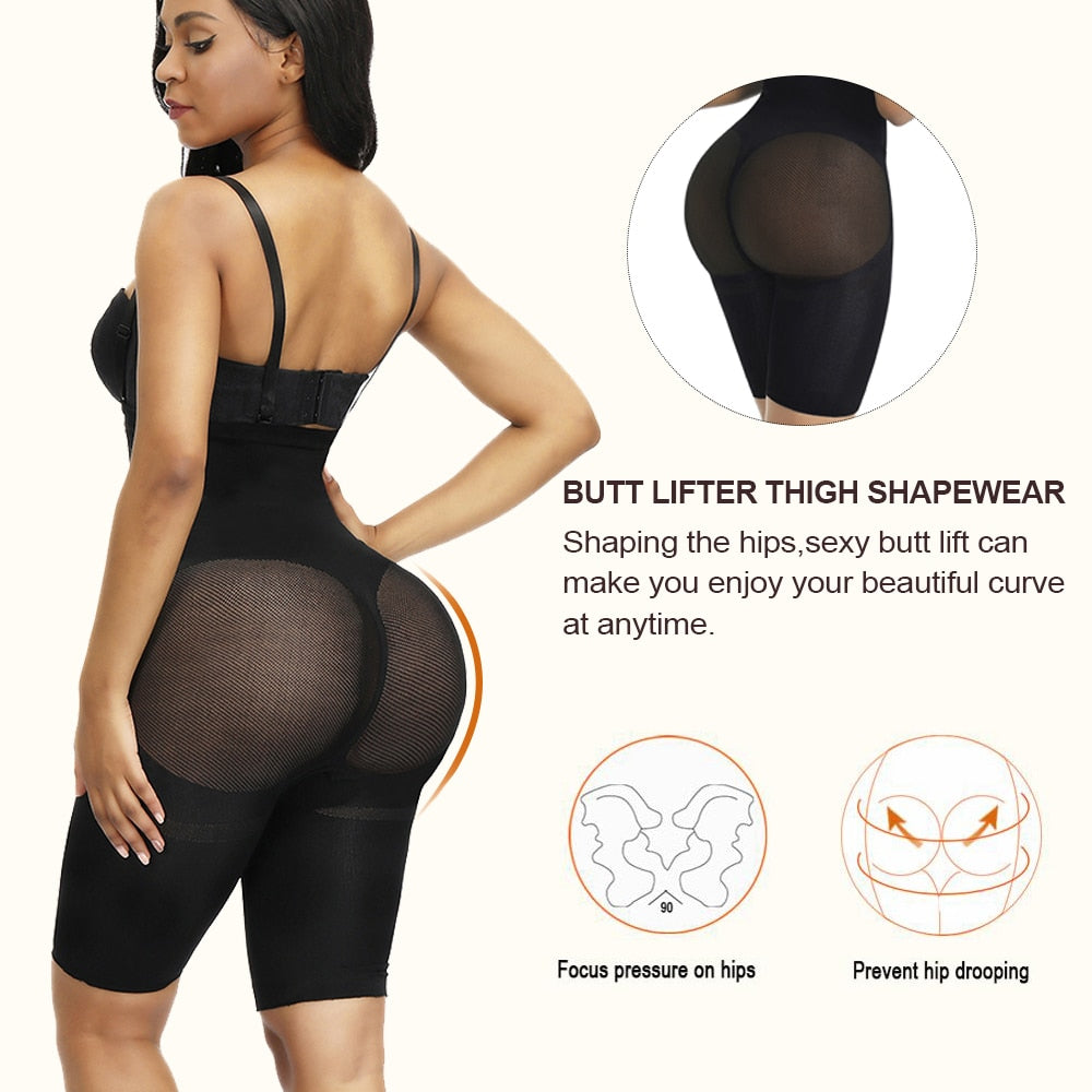 Seamless Sculpt Shapewear Bodysuit Women Tummy Control Butt Lifter Body Shaper  Invisible Under Dress Slim Strap Thong Underwear - AliExpress