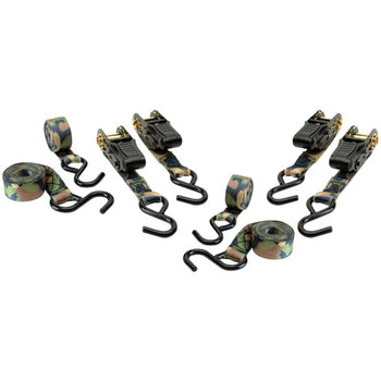 HME HME-RS-4PK Camouflage Ratchet Tie Down, 4-Pack - GadgetSourceUSA