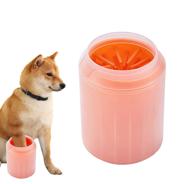 Paw Washer for Dogs/Cats | Paw Cleaning Cup with Soft Silicon Brush | Pet Cleaning Tool - GadgetSourceUSA
