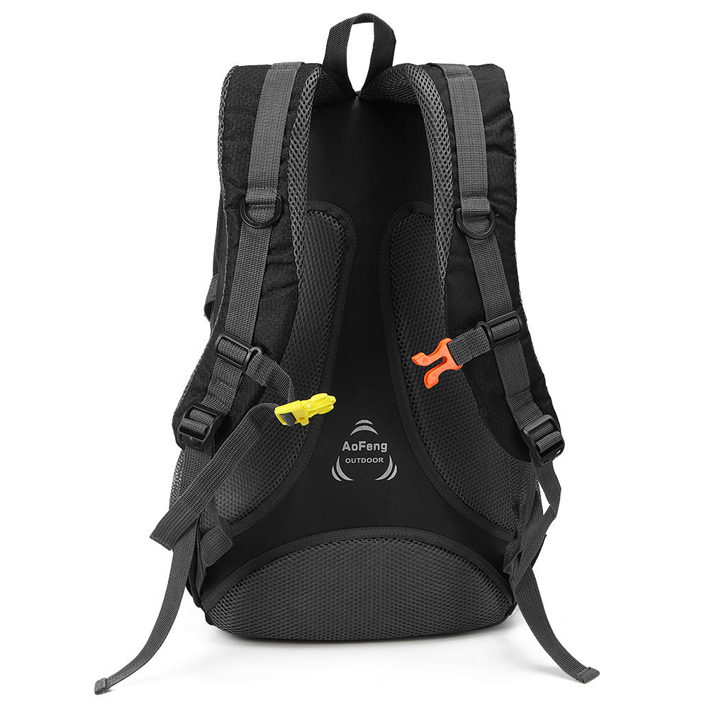 Xtreme ZD-DW10 40L Waterproof Nylon Backpack Sports Travel Hiking Climbing Unisex Rucksack   - Black - GadgetSourceUSA