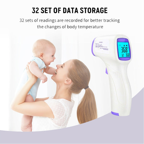 Non contact Digital IR Infrared Forehead Thermometer Professional Body Fever Thermometer for Baby Kids and Adults|Temperature Instruments - GadgetSourceUSA