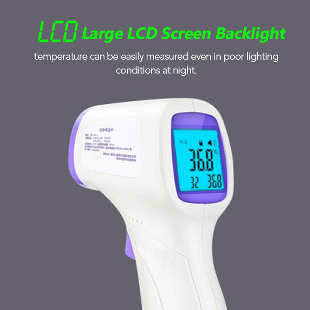 Non contact Digital IR Infrared Forehead Thermometer Professional Body Fever Thermometer for Baby Kids and Adults|Temperature Instruments - GadgetSourceUSA