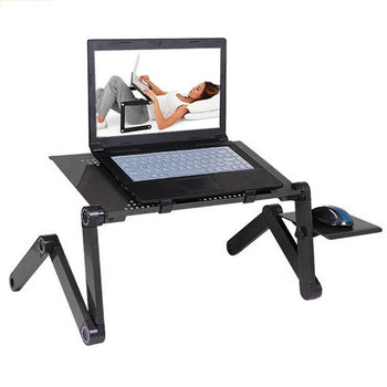 Lap Desk | Ergonomic Adjustable Portable Workstation | Adjustable Lap Desk With Mouse Pad for Laptops/Notebooks | Portable Laptop Desks - GadgetSourceUSA