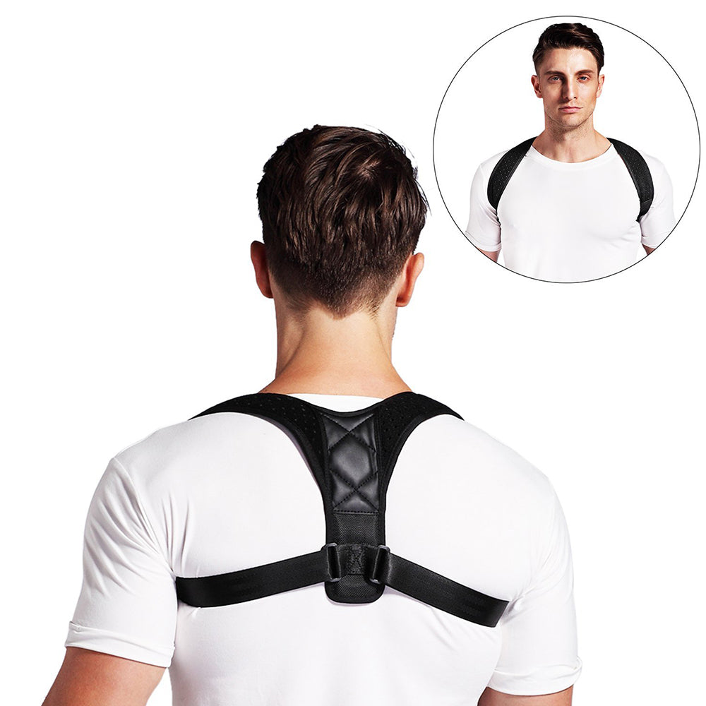 Aptoco Back Brace Posture Corrector for Women Men - Back Lumbar Adjustable  Support Shoulder Posture Support for Improve Posture Provide and Back Pain