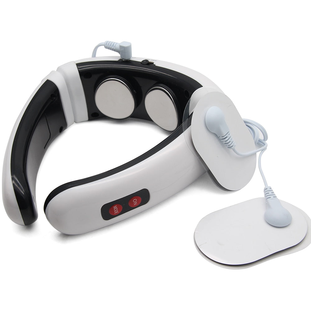 Neck Massager | Electric Pulse Massage | Electrode Patch Therapy | Health Care - Relaxation | Massage & Relaxation - GadgetSourceUSA