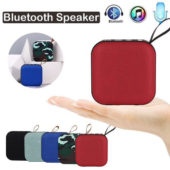 Portable Wireless Speaker | Portable Wireless Speaker with Bluetooth | Stereo Sound/ SD Card/ FM /USB | Mini Bluetooth Wireless Speaker - GadgetSourceUSA