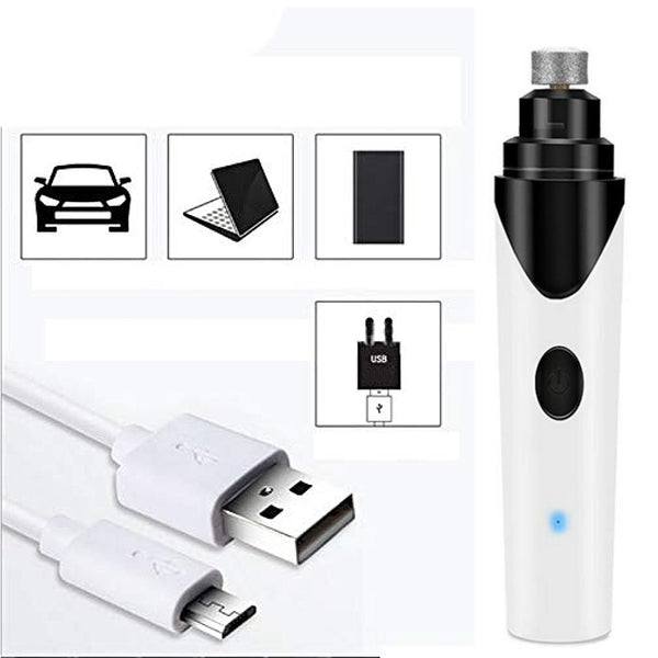 Premium Rechargeable Pet Nail Grinder Dog Nail Clippers Painless USB Electric Cat Paws Nail Cutter Grooming Trimmer File - GadgetSourceUSA