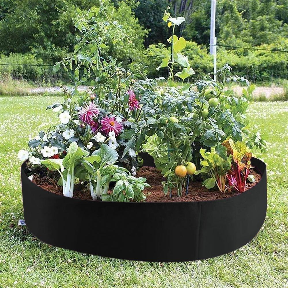 Raised Garden Bed | Round Garden Grow Bag | Garden Flower, Vegetable, Herb Planter - GadgetSourceUSA