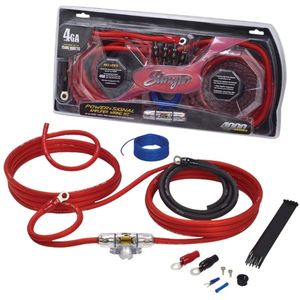 Stinger SK4641 4000 Series Power and Signal Wiring Kit (4 Gauge) - GadgetSourceUSA