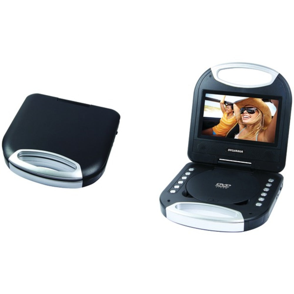 SYLVANIA SDVD7049-BLACK 7" Portable DVD Player with Integrated Handle (Black) - GadgetSourceUSA