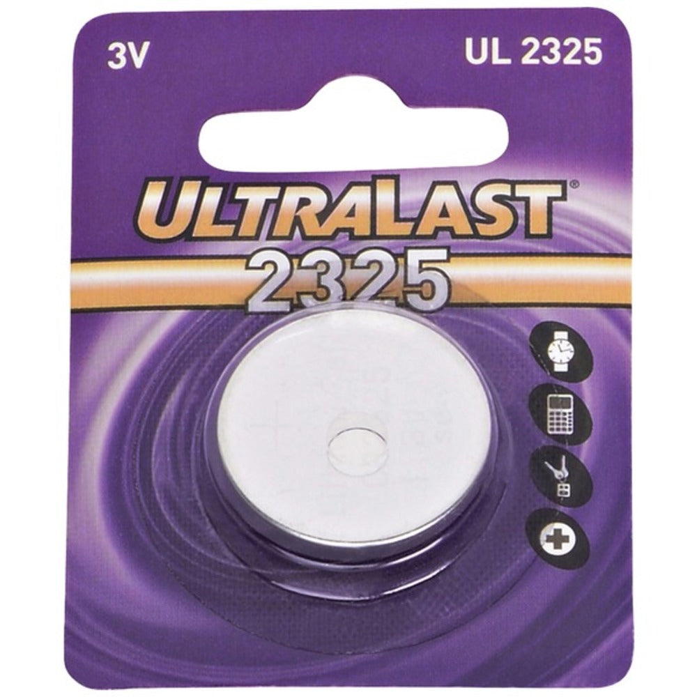 Ultralast UL2325 UL2325 CR2325 Lithium Coin Cell Battery - GadgetSourceUSA