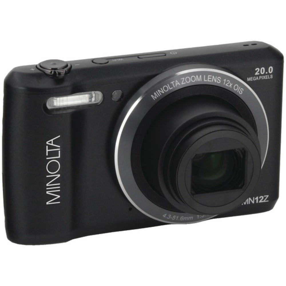 Minolta MN12Z-BK 20.0-Megapixel HD Wi-Fi Digital Camera (Black) - GadgetSourceUSA