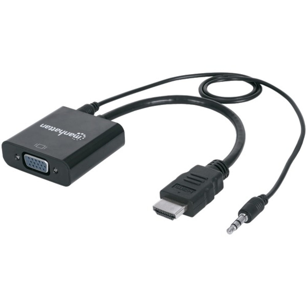 Manhattan 151559 HDMI Male to VGA Female Converter with Audio - GadgetSourceUSA