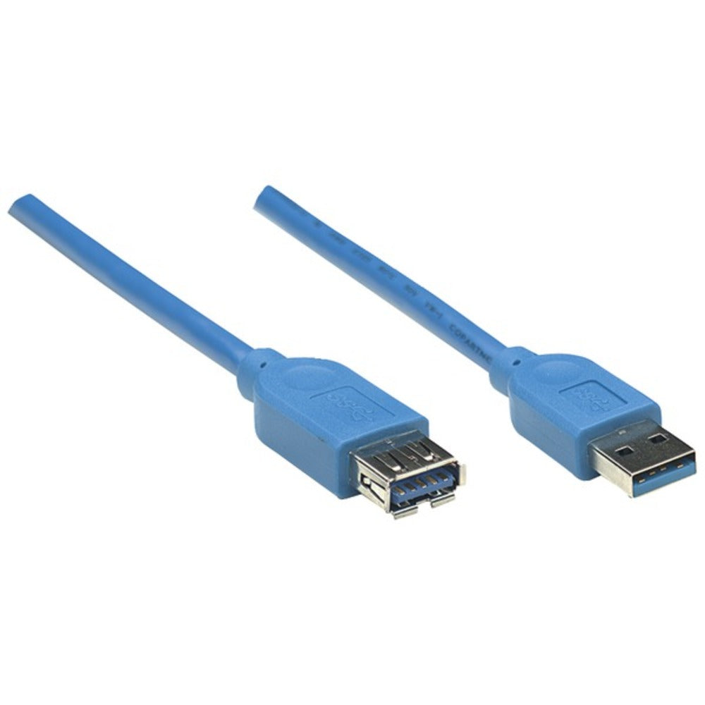 Manhattan 322379 A-Male to A-Female SuperSpeed USB 3.0 Extension Cable (6.56ft) - GadgetSourceUSA