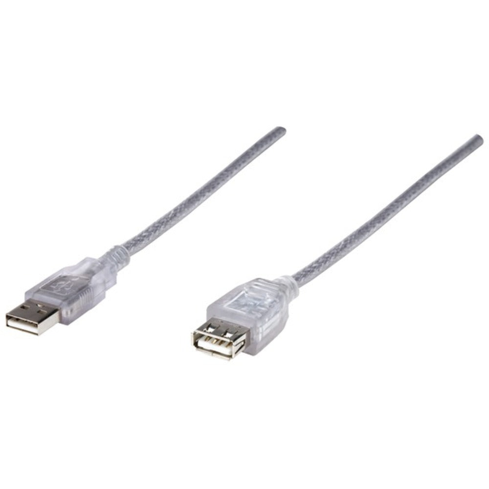 Manhattan 340496 A-Male to A-Female USB 2.0 Extension Cable (10ft) - GadgetSourceUSA