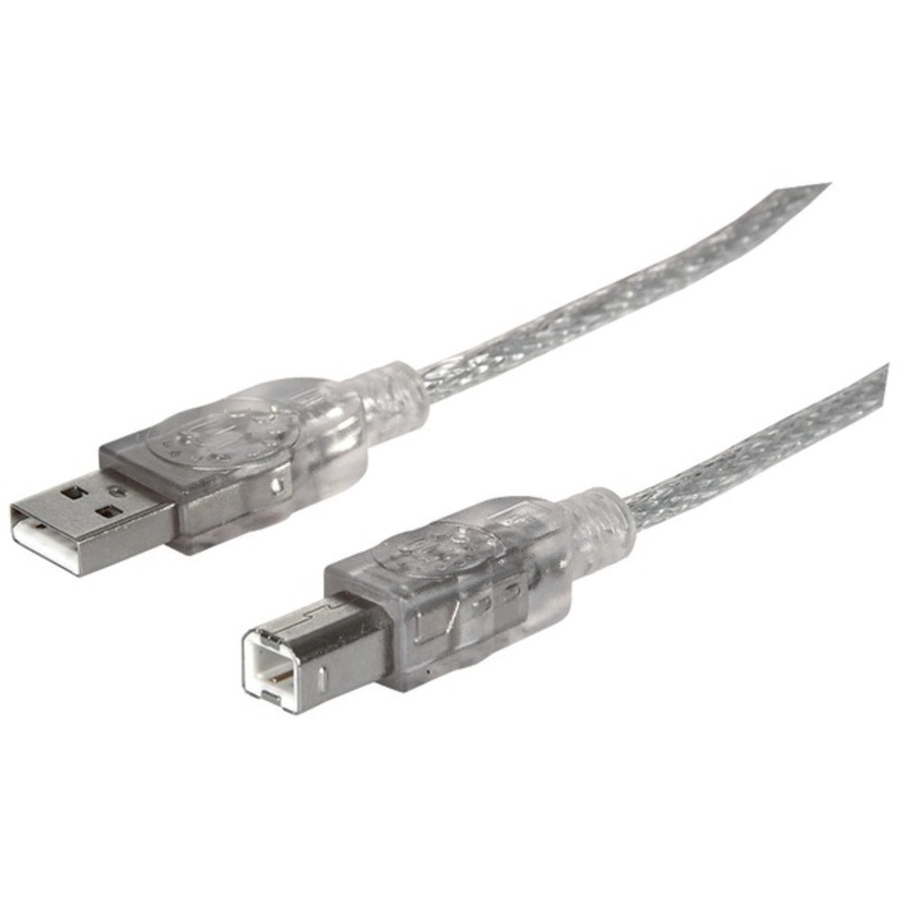 Manhattan 393836 A-Male to B-Male USB 2.0 Cable (15ft) - GadgetSourceUSA