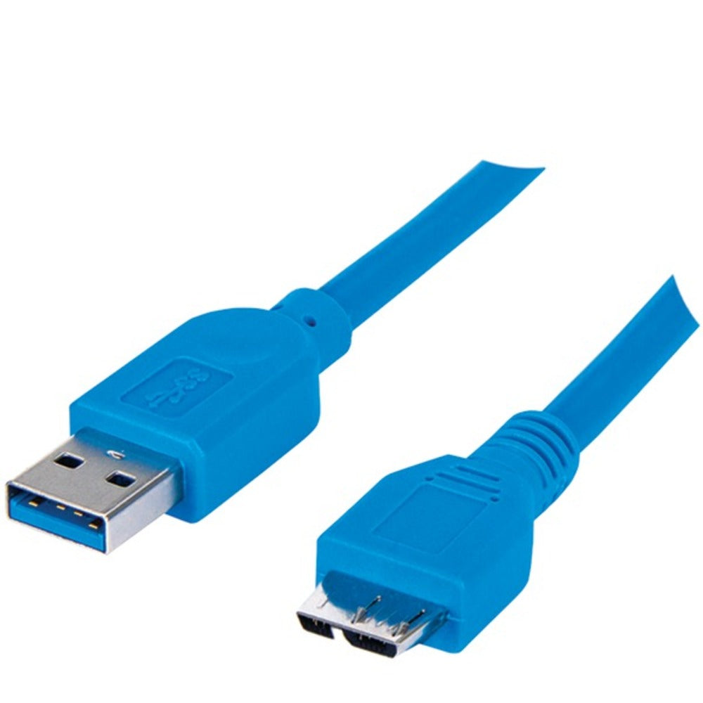 Manhattan 393898 A-Male to Micro B-Male SuperSpeed USB 3.0 Cable, 3.3ft - GadgetSourceUSA