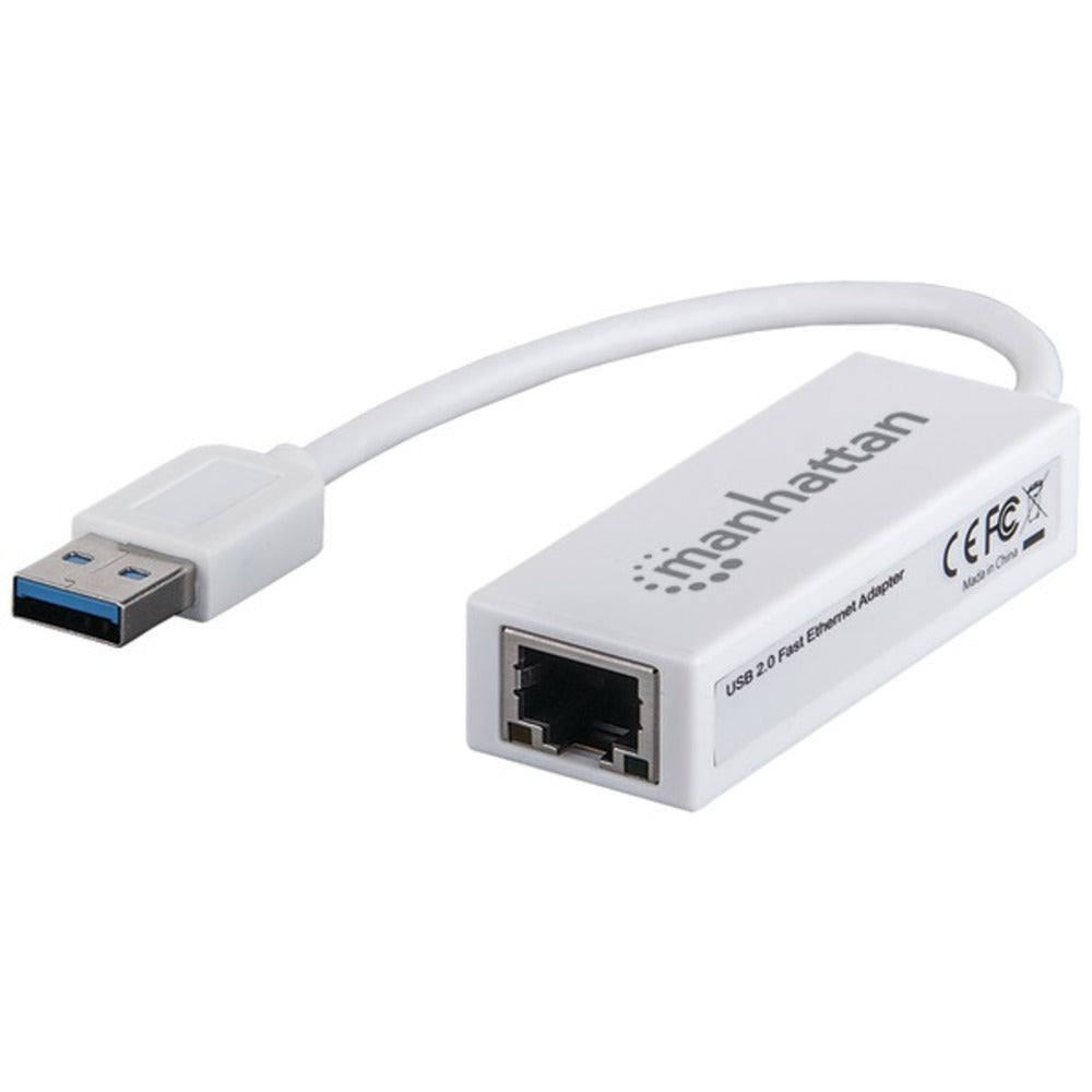Manhattan 506731 USB 2.0 to Fast Ethernet Adapter - GadgetSourceUSA