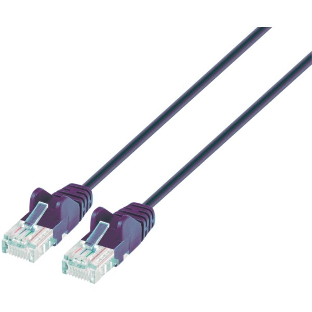 Intellinet Network Solutions 742177 Blue CAT-6 UTP Slim Network Patch Cable with Snagless Boots (10 Feet) - GadgetSourceUSA