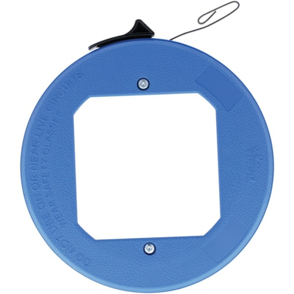 IDEAL 31-012 Blued-Steel Fish Tape with Formed Hook and Thumb Winder Case, 25 Feet - GadgetSourceUSA