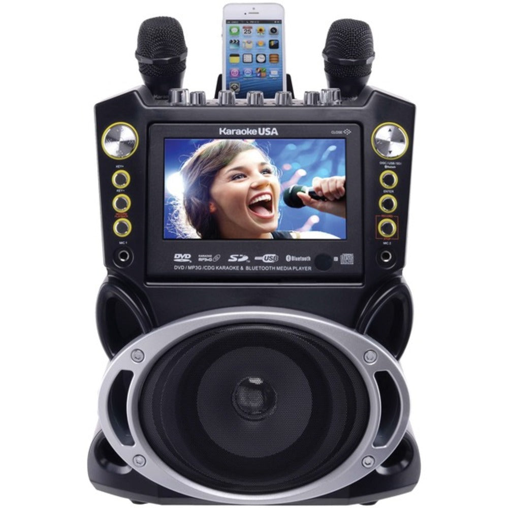 Karaoke USA GF844 Bluetooth Karaoke Machine - GadgetSourceUSA