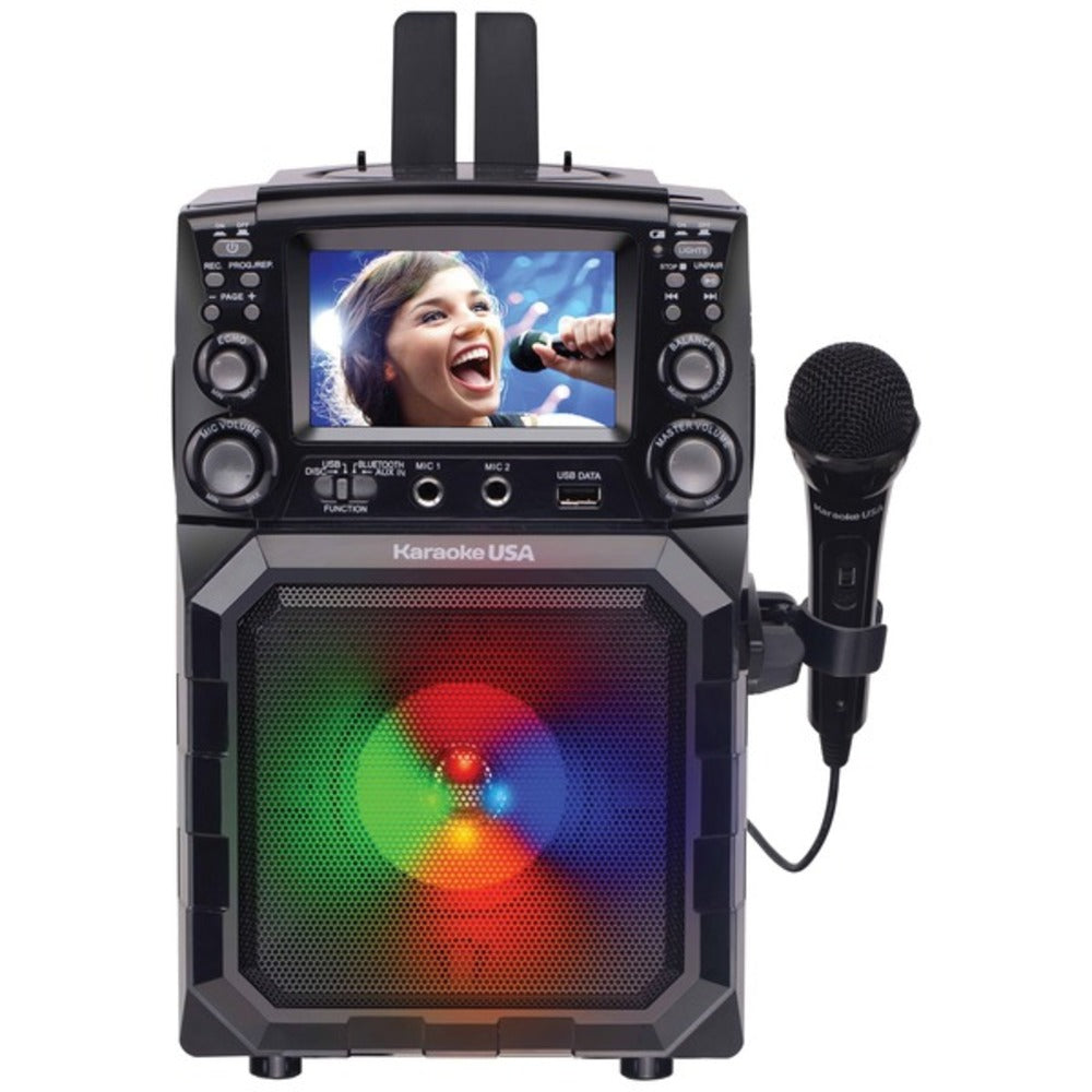 Karaoke USA GQ450 Portable CDG/MP3G Karaoke Player with 4.3-Inch Color TFT Screen - GadgetSourceUSA