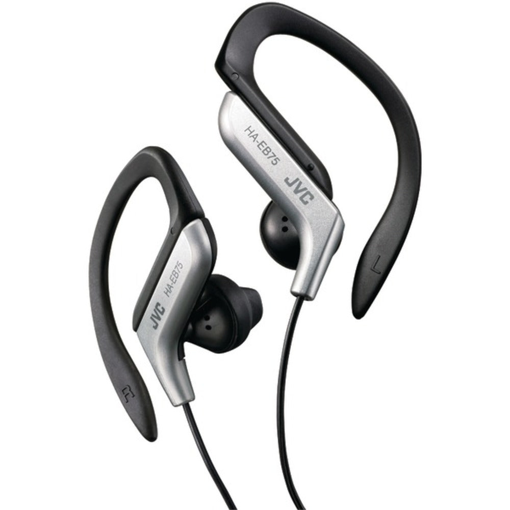 JVC HAEB75S Ear-Clip Earbuds (Silver) - GadgetSourceUSA