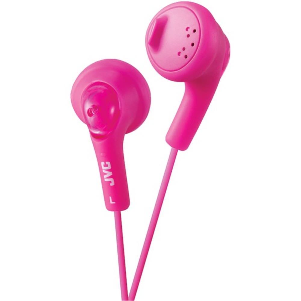 JVC HAF160P Gumy Earbuds (Pink) - GadgetSourceUSA