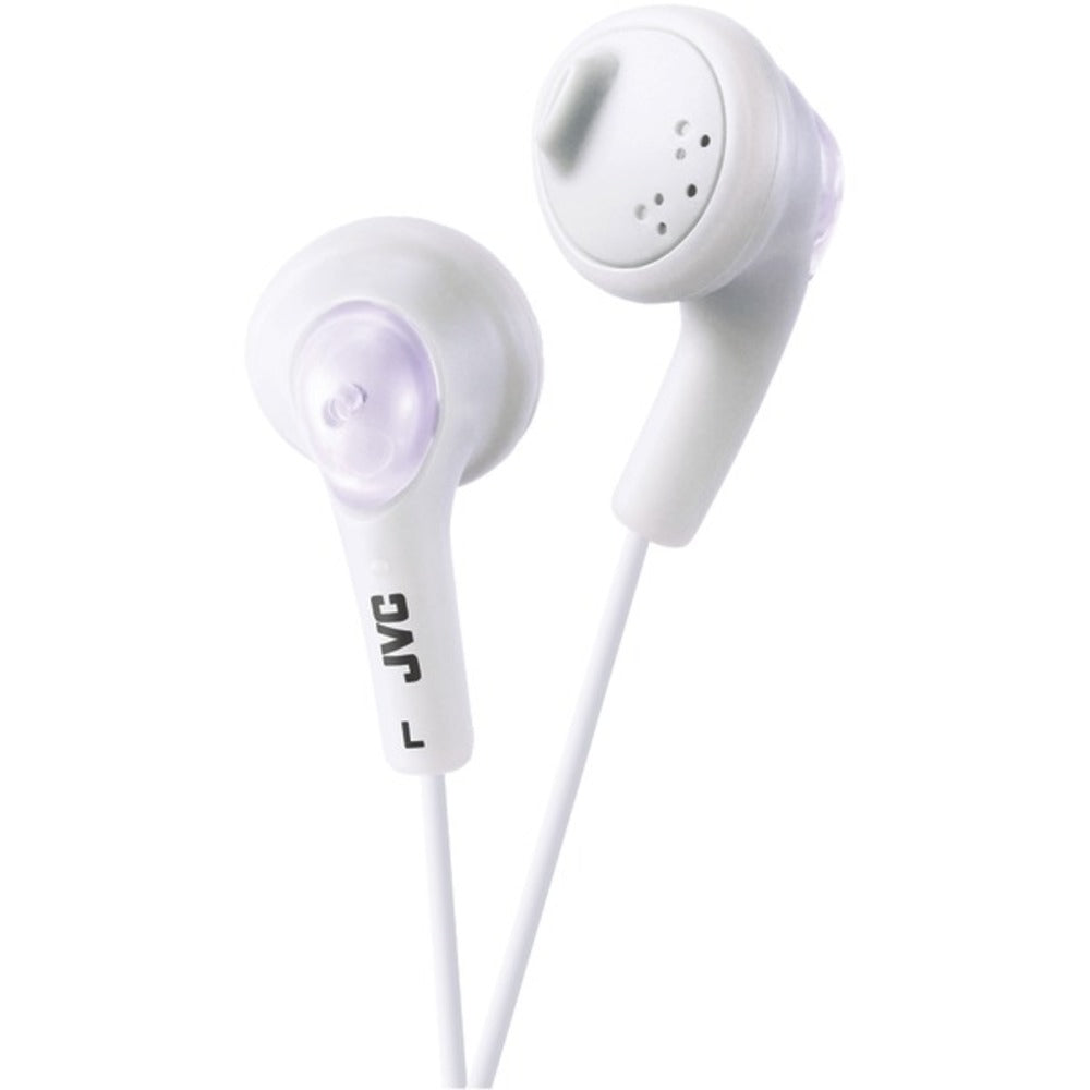 JVC HAF160W Gumy Earbuds (White) - GadgetSourceUSA