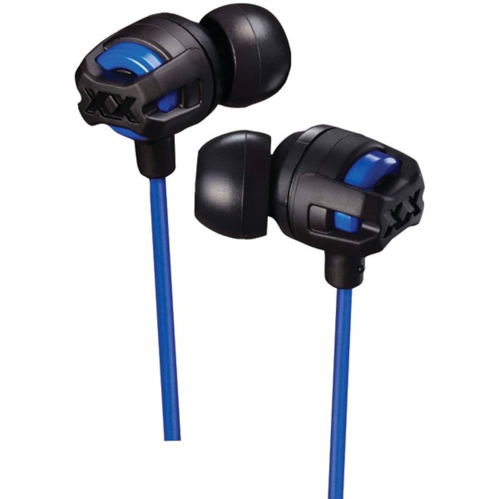 JVC HAFX103MA XX Series Xtreme Xplosives Earbuds with Microphone (Blue) - GadgetSourceUSA