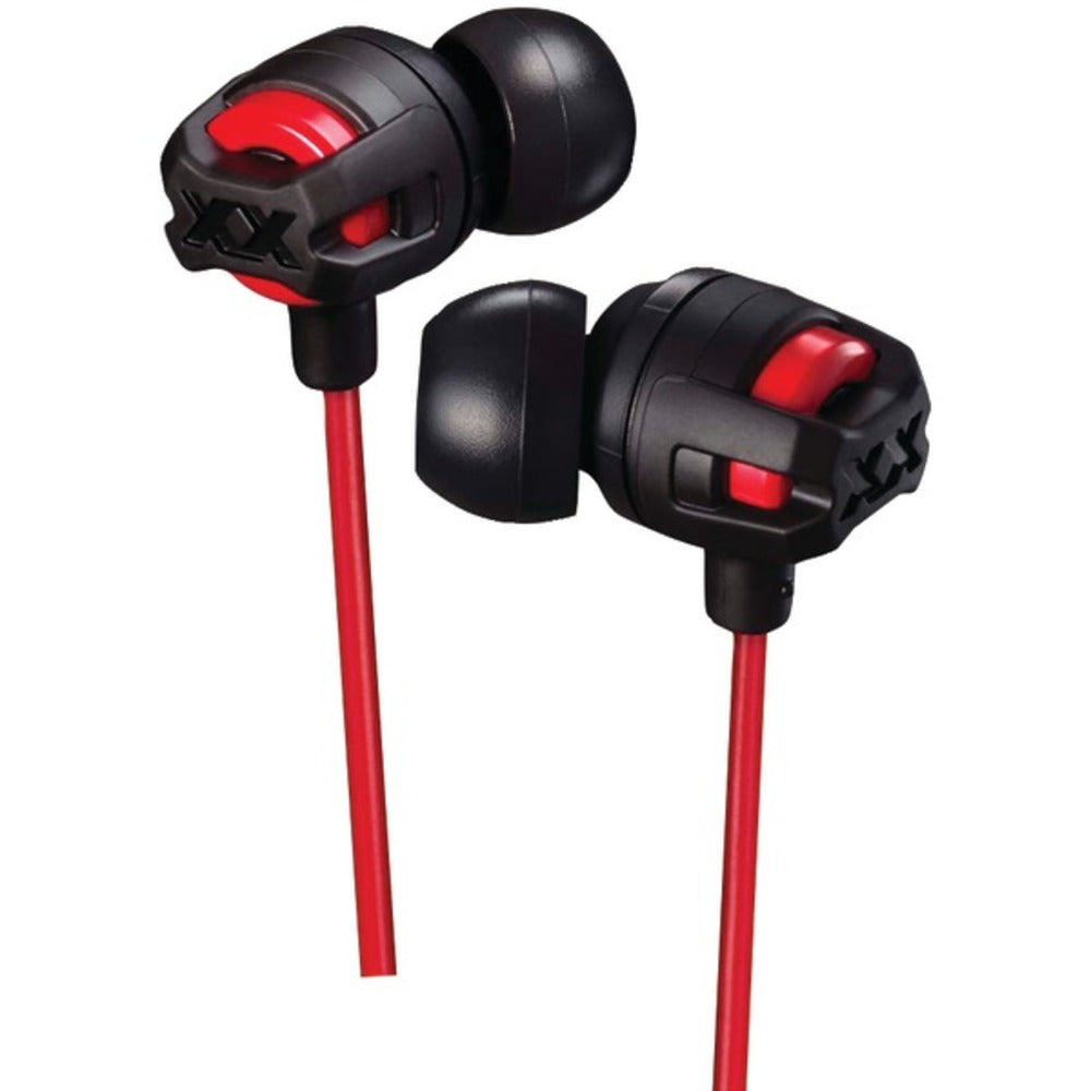 JVC HAFX103MR XX Series Xtreme Xplosives Earbuds with Microphone (Red) - GadgetSourceUSA
