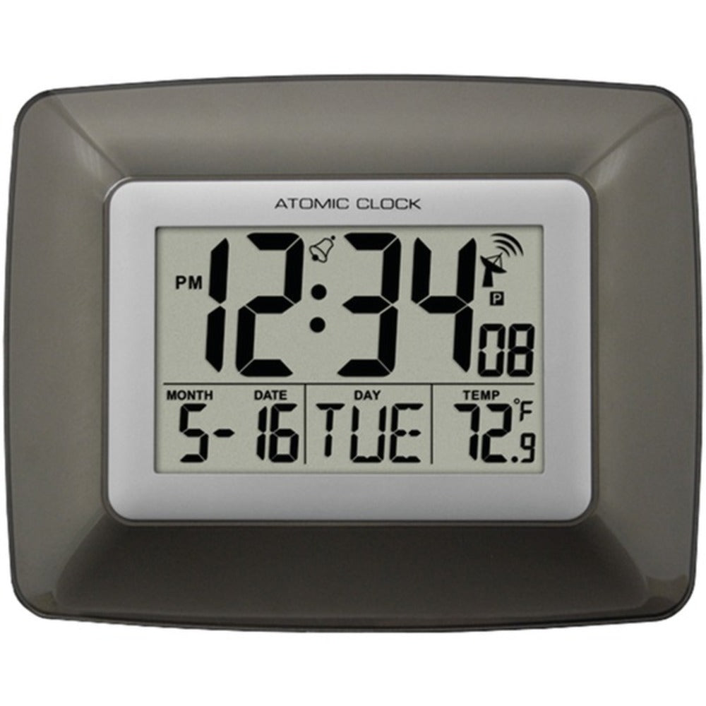 La Crosse Technology WS-8008U Atomic Digital Wall Clock with Indoor Temperature - GadgetSourceUSA