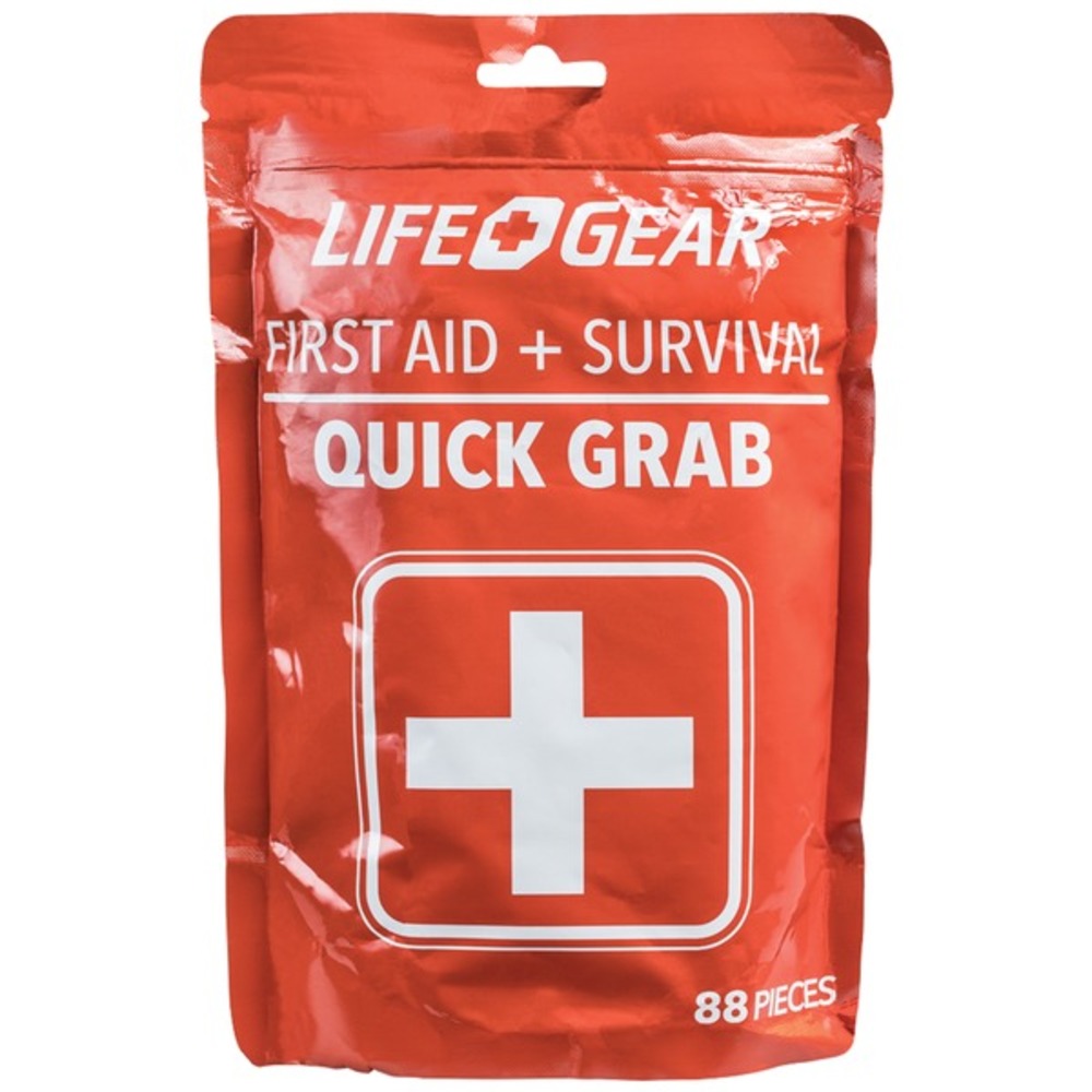 Life+Gear 41-3819 88-Piece Quick Grab First Aid and Survival Kit - GadgetSourceUSA