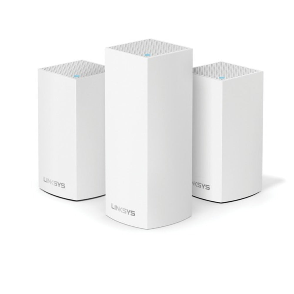 Linksys WHW0203 Velop AC4800 Intelligent Mesh Tri-Band Wi-Fi System, 3 Pack - GadgetSourceUSA