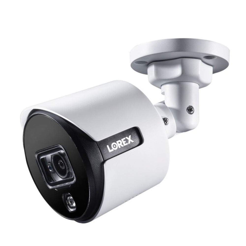 Lorex C881DA-E 4K Ultra HD Analog Active Deterrence Add-on Security Bullet Camera with Color Night Vision - GadgetSourceUSA