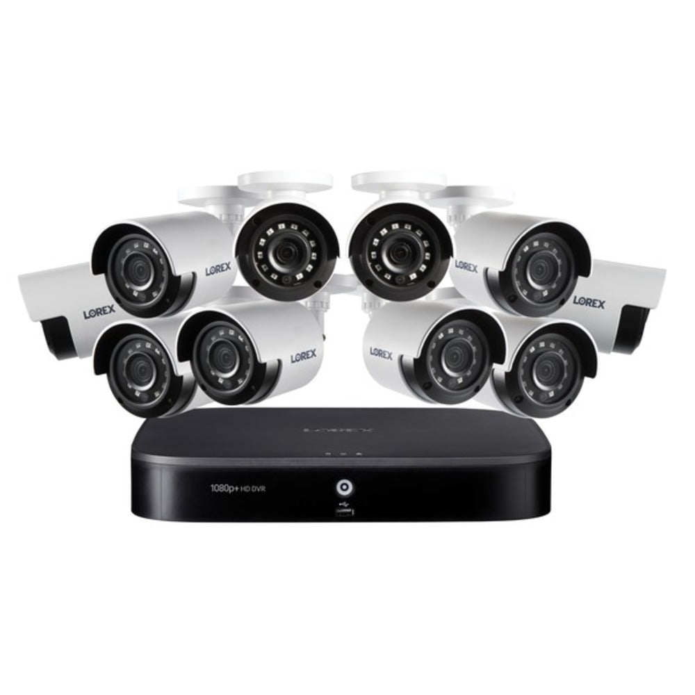 Lorex DF162-A2NAE 1080p HD 16-Channel DVR Security System with 2 TB Hard Drive and Ten 1080p Night Vision Security Cameras - GadgetSourceUSA