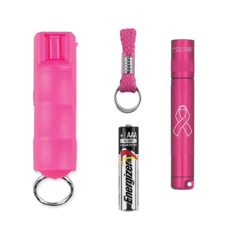 MAGLITE SJ3AUC6 Solitaire LED Flashlight with SABRE Pepper Spray - GadgetSourceUSA