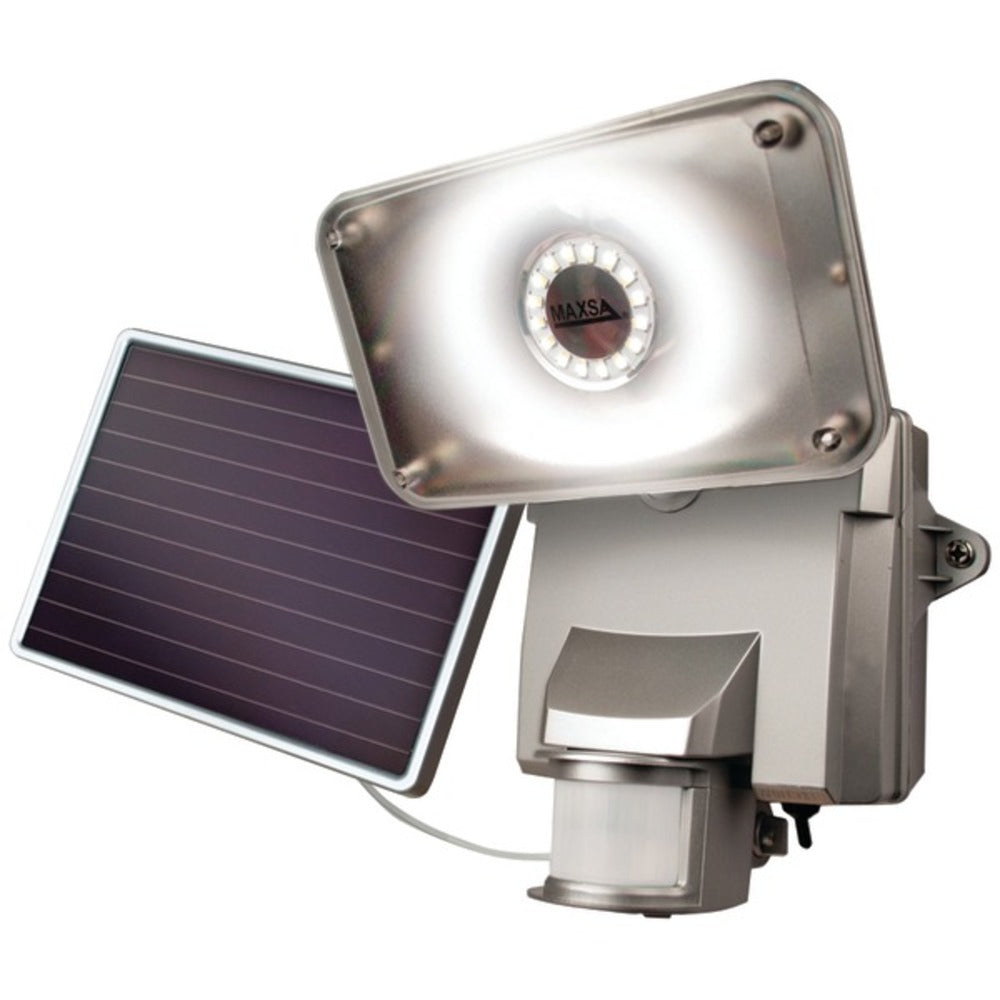 MAXSA Innovations 44640 Solar-Powered Motion-Activated Security Floodlight with 16 SMT LEDs - GadgetSourceUSA