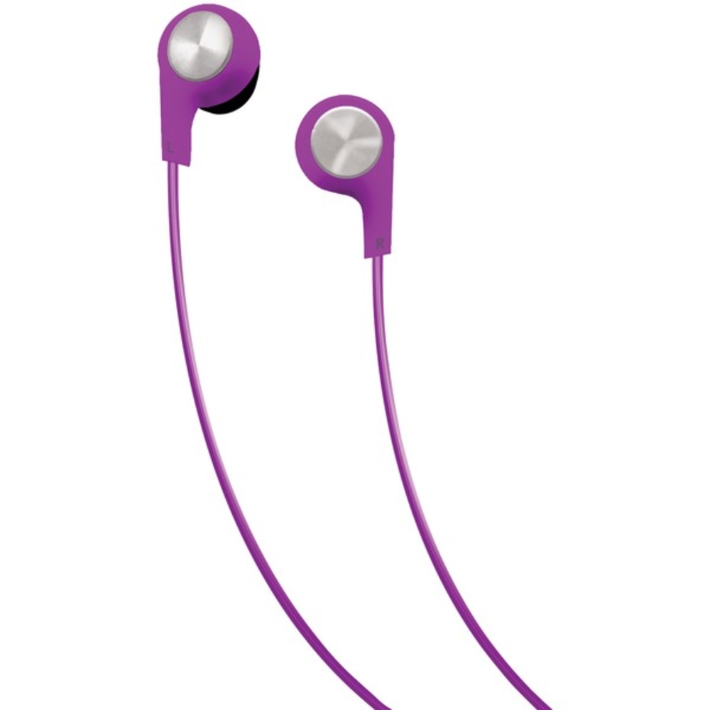 Maxell 199730 Bass 13 Heavy-Bass In-Ear Earbuds with Microphone (Purple) - GadgetSourceUSA