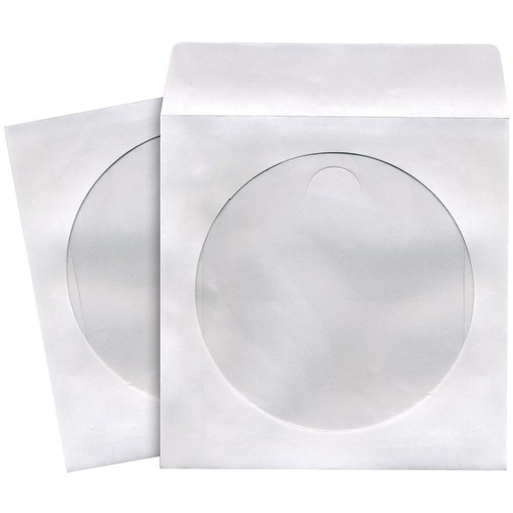 Maxell 190133 - CD402 CD/DVD Storage Sleeves (100 pk; White) - GadgetSourceUSA