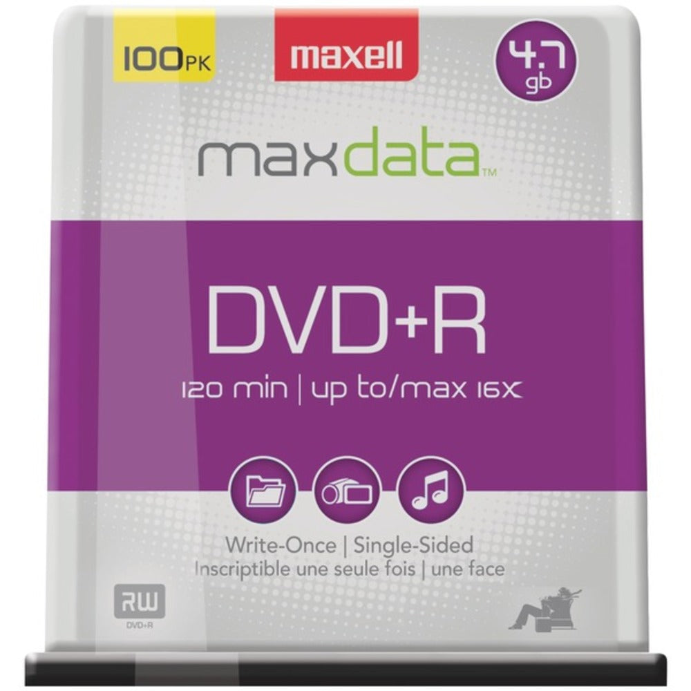 Maxell 639016 4.7GB 120-Minute DVD+Rs (100-ct Spindle) - GadgetSourceUSA