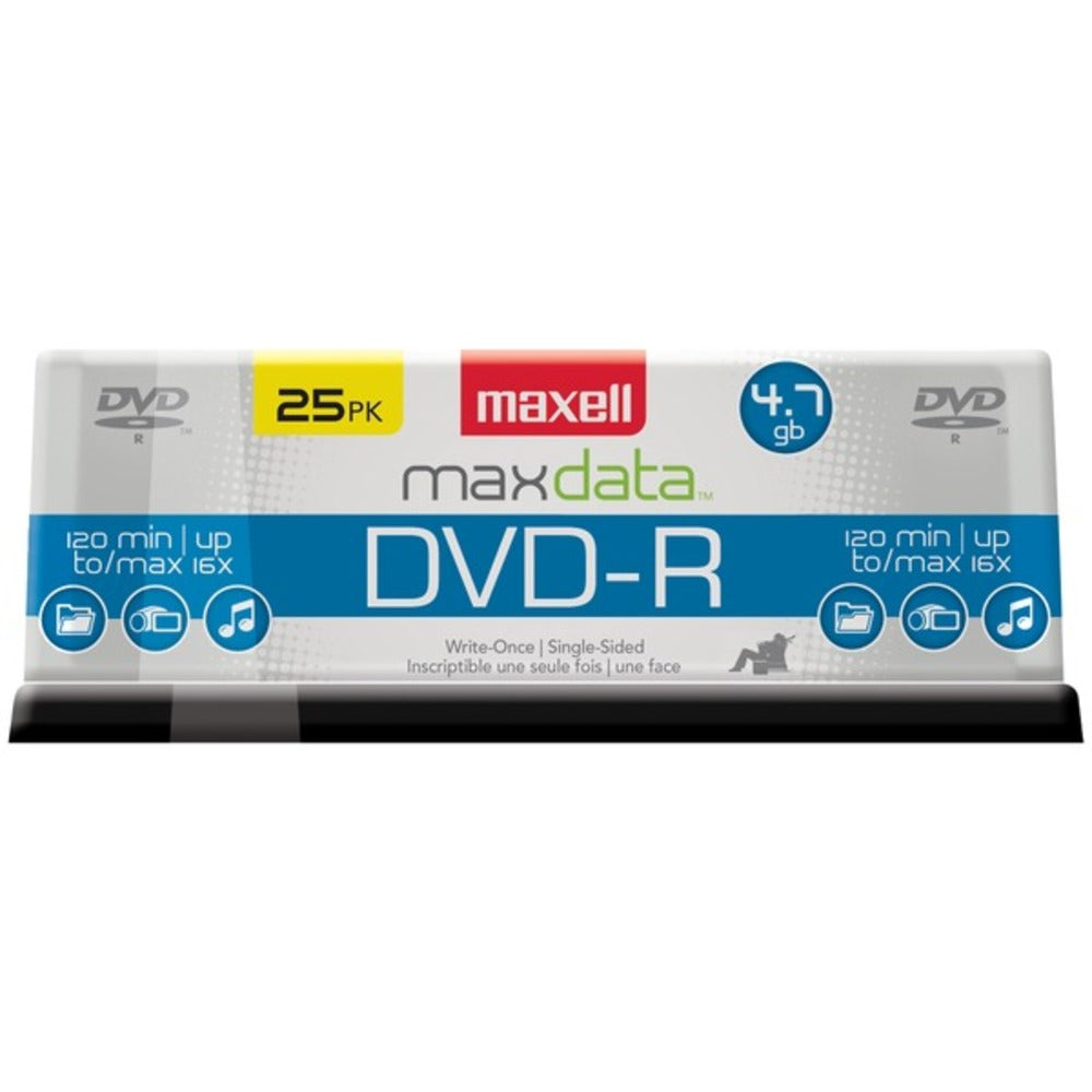 Maxell 638010 4.7GB 120-Minute DVD-Rs (25-ct Spindle) - GadgetSourceUSA