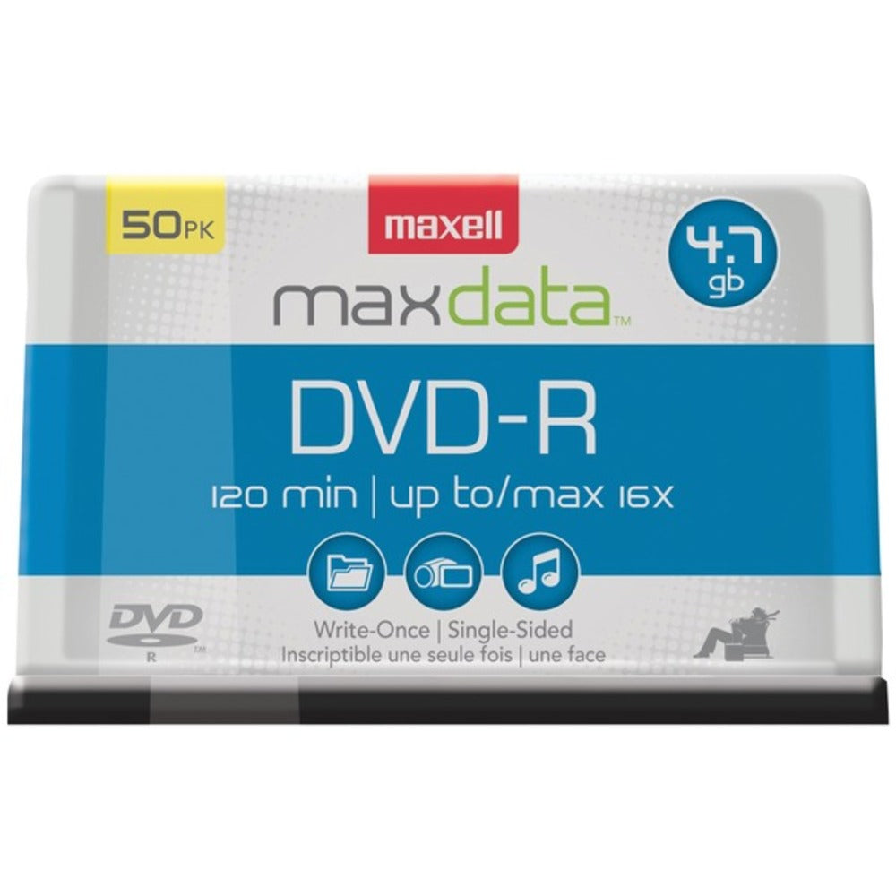 Maxell 638011 4.7GB 120-Minute DVD-Rs (50-ct Spindle) - GadgetSourceUSA