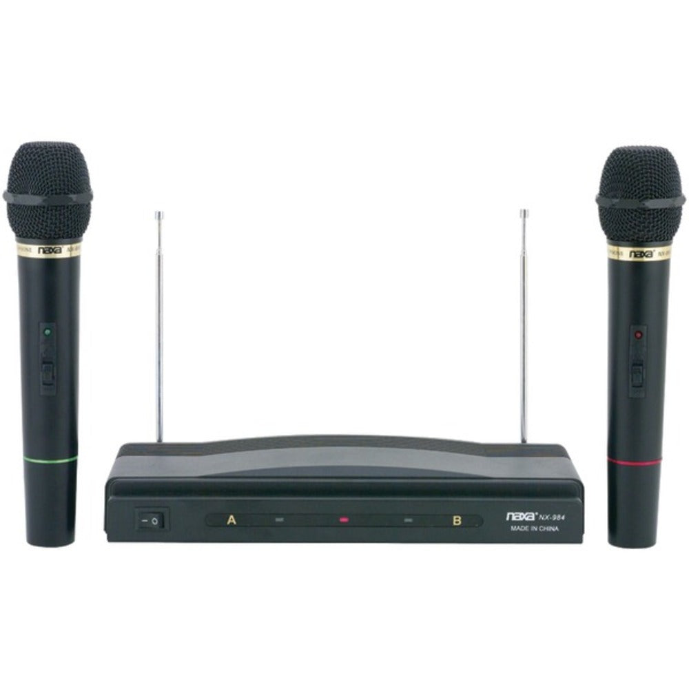 Naxa NAM-984 Professional Dual Wireless Microphone Kit - GadgetSourceUSA