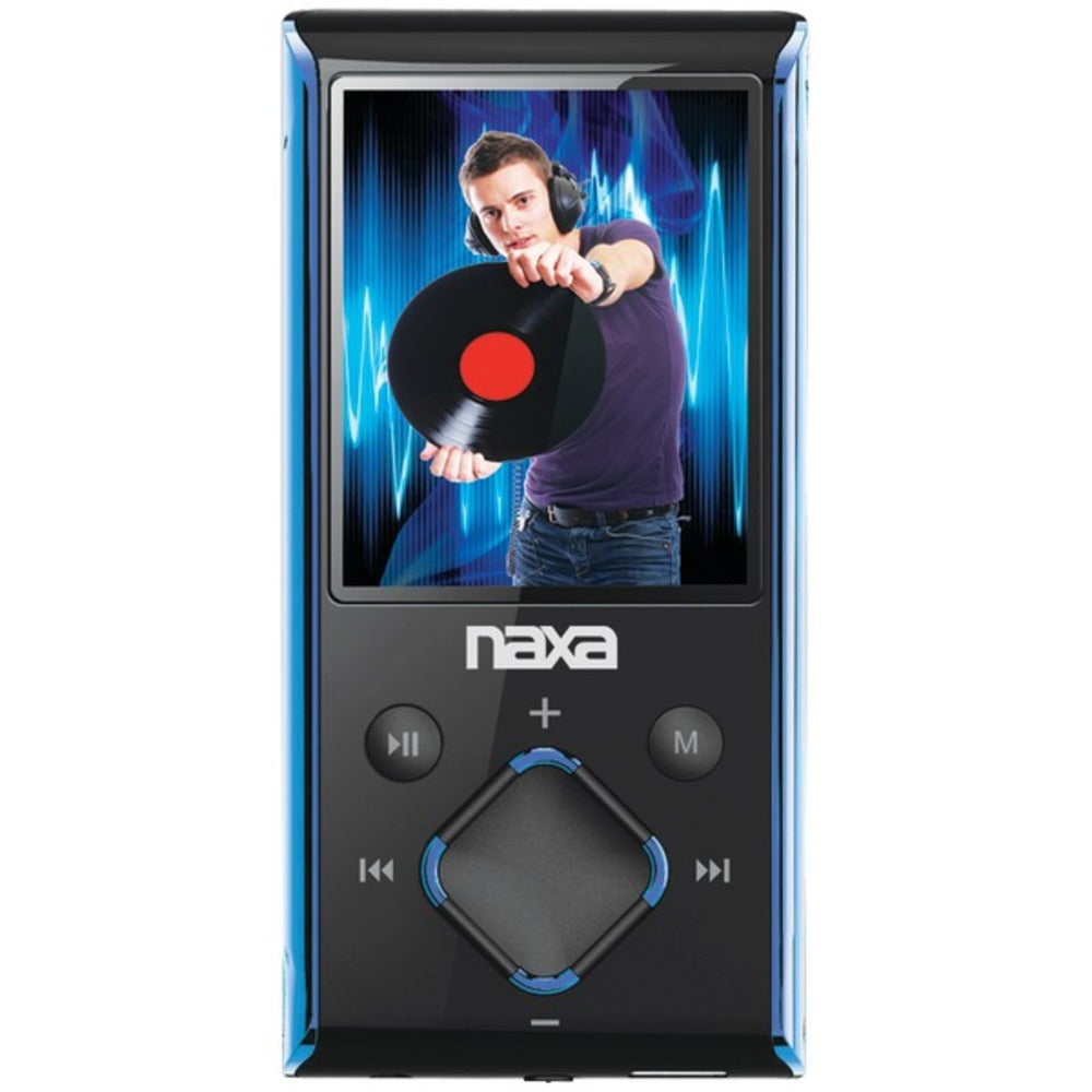 Naxa NMV173NBL 4GB 1.8" LCD Portable Media Players (Blue) - GadgetSourceUSA