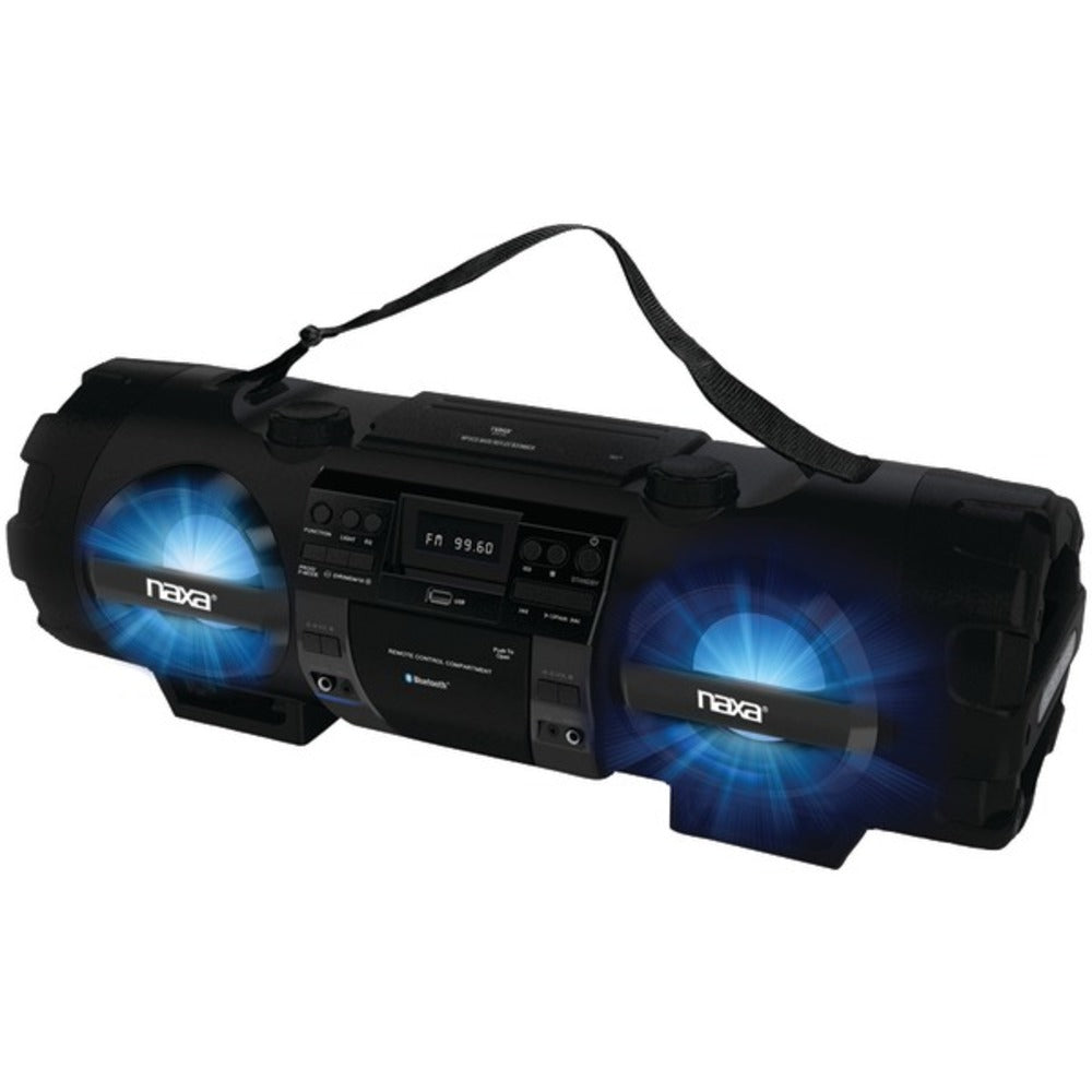 Naxa NPB-262 CD/MP3 Bass Reflex Boom Box and PA System with Bluetooth - GadgetSourceUSA