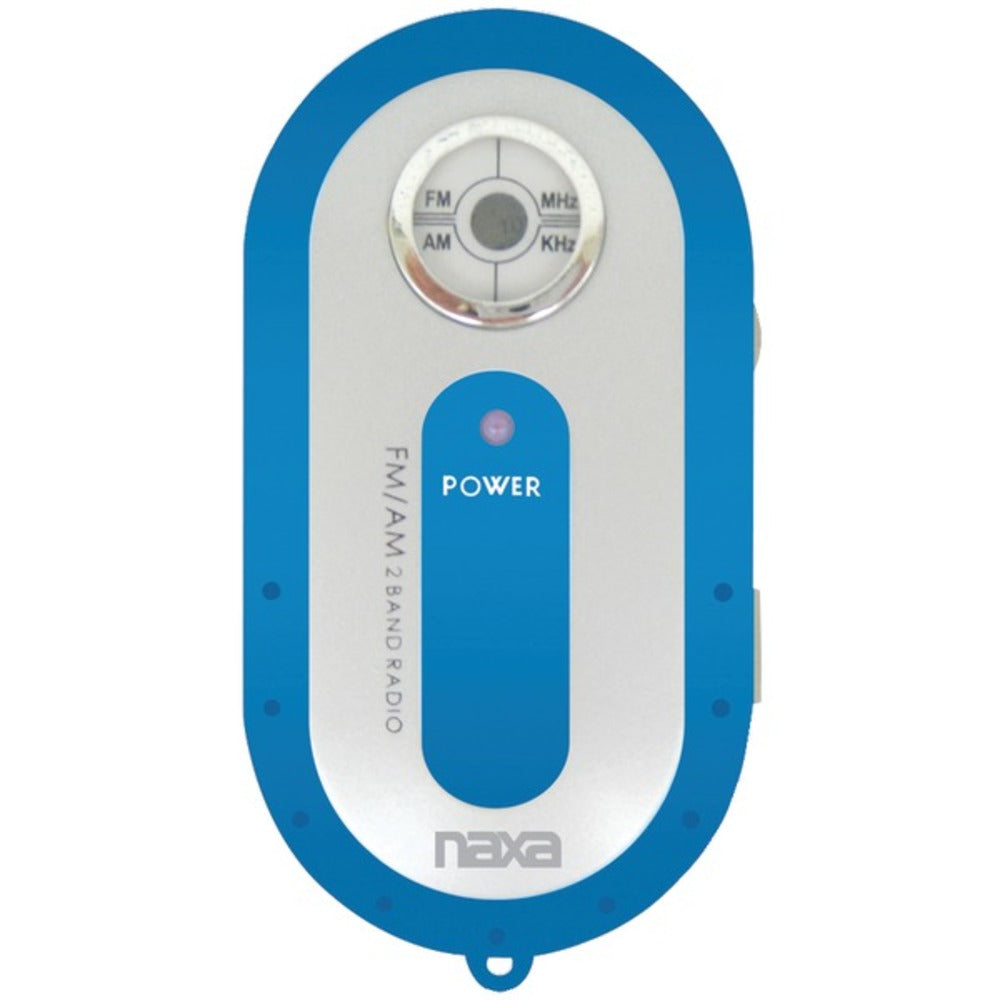 Naxa NR720BL AM/FM Mini Pocket Radio (Blue) - GadgetSourceUSA