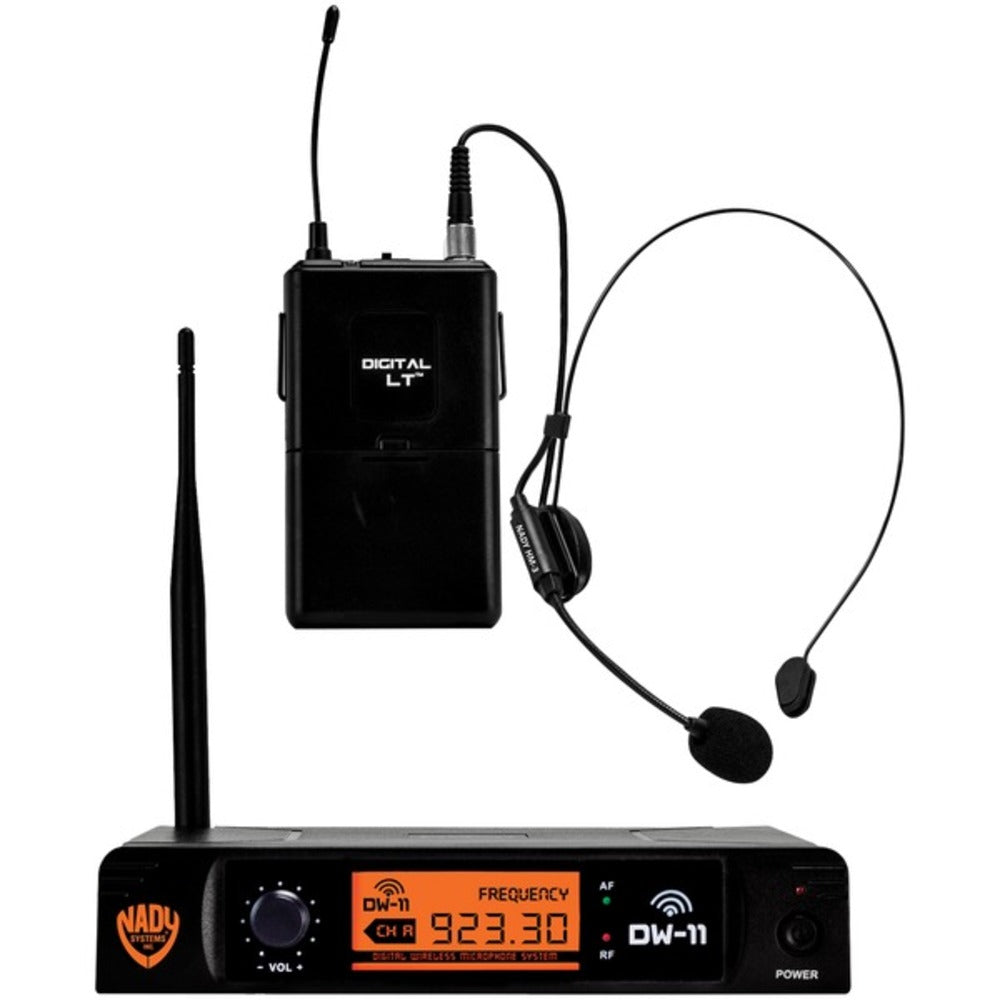 Nady DW-11-HM-ANY Single-Channel Digital Wireless Microphone System (Digital LT HM-3 Headset) - GadgetSourceUSA